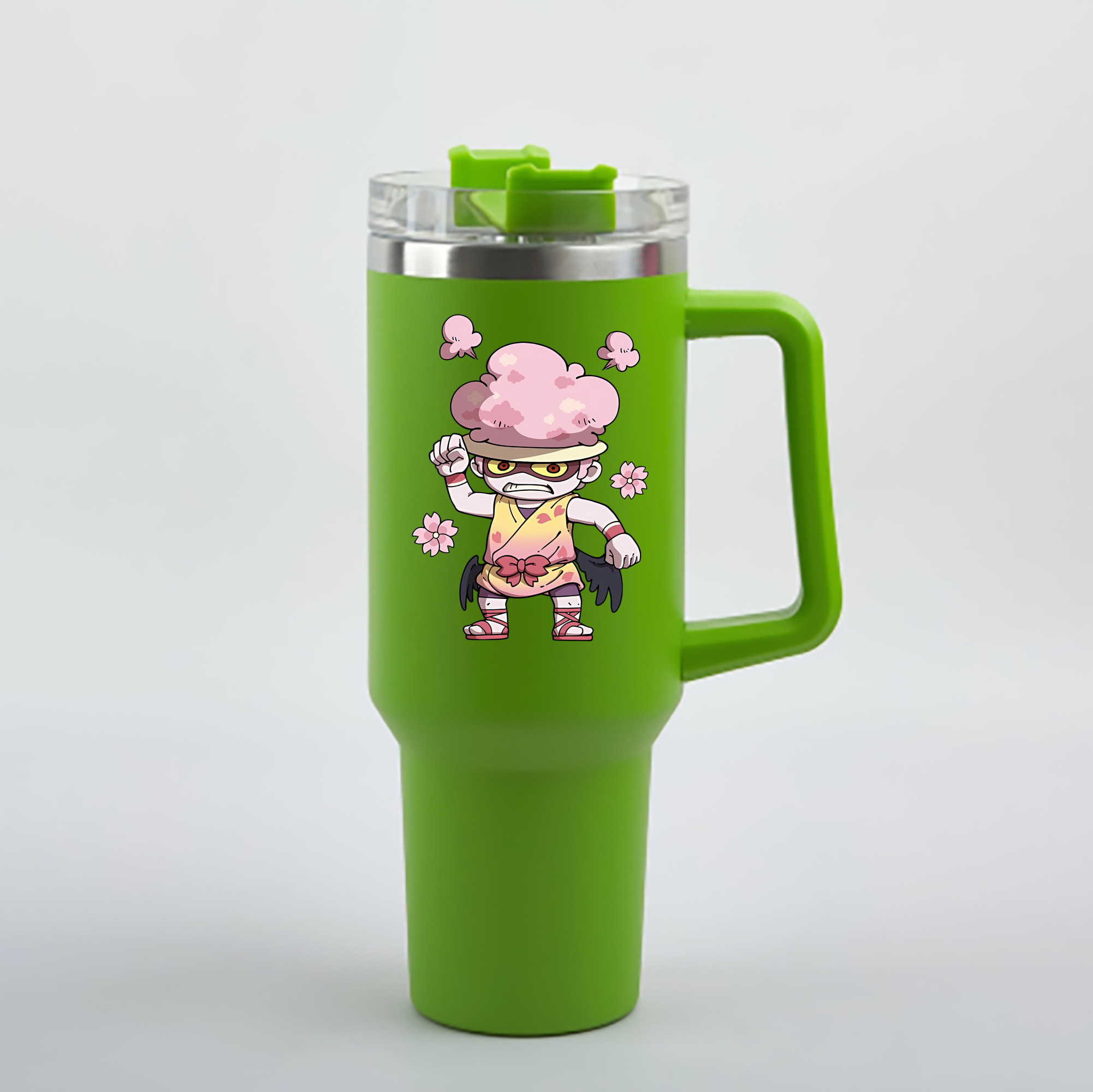 （画像用） 妖怪ウォッチ Yo-kai Watch 1200mL車用タンブラー - クリスタルステッカー（プラスチックストロー付き）